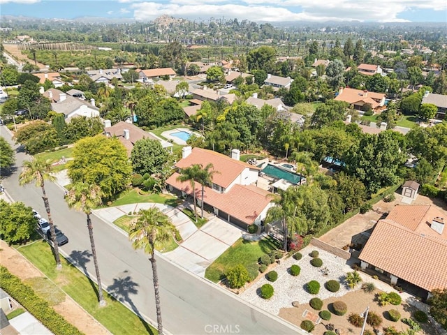 1623 Northhampton Dr, Riverside, CA 92506 - aerial view of property and surrounding area with nearby suburban area