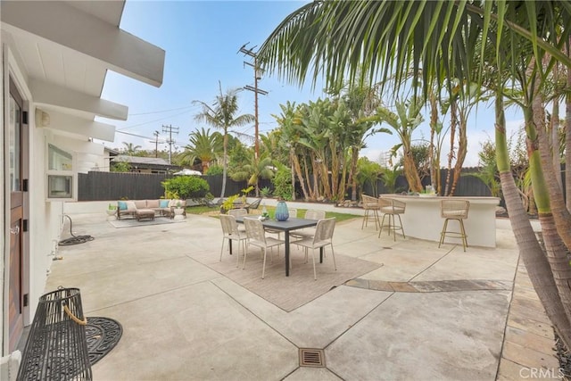 9 W Avenida Cornelio, San Clemente, CA 92672 - fenced backyard with an outdoor hangout area and a patio