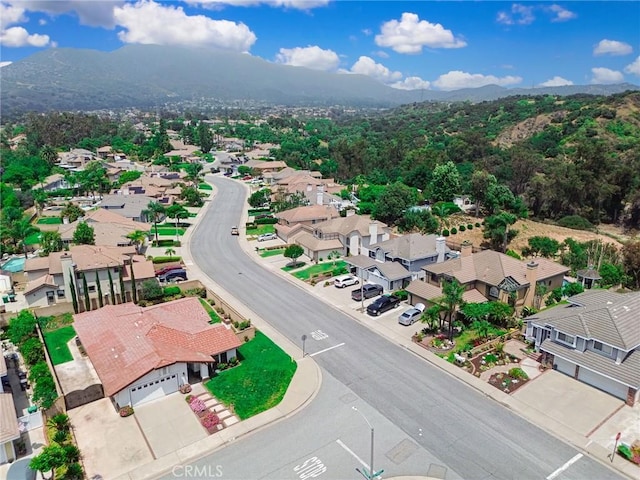 5697 Los Robles, La Verne, CA 91750 - aerial perspective of suburban area featuring a mountain backdrop