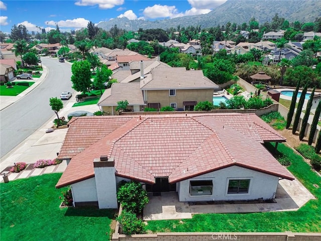 5697 Los Robles, La Verne, CA 91750 - aerial perspective of suburban area featuring mountains
