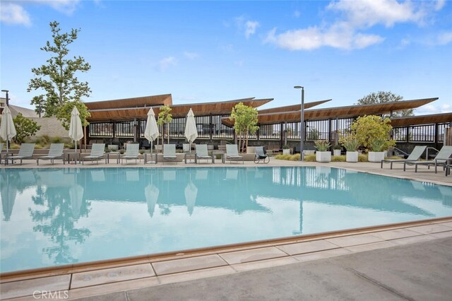 27227 Coyote Bush Ct, Valencia, CA 91381 - community pool featuring a patio