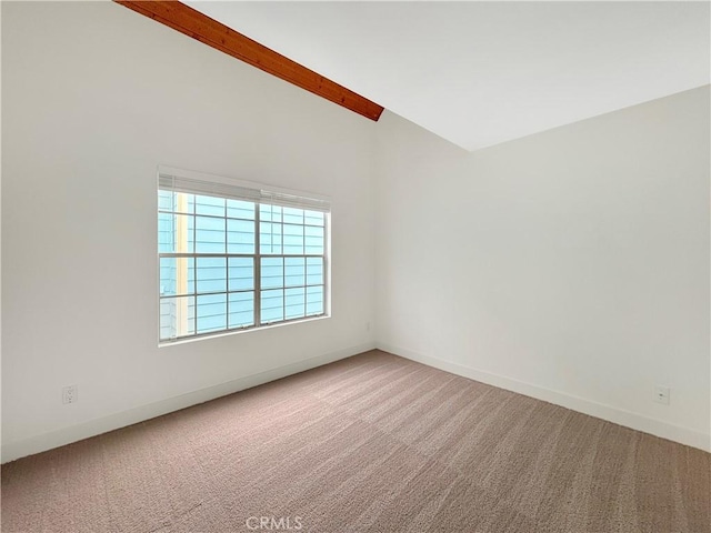 801 Nantasket Ct Unit B, San Diego, CA 92109 - carpeted spare room with baseboards and beamed ceiling