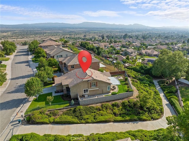 7476 Sequoia Ln, Highland, CA 92346 - aerial perspective of suburban area featuring a mountain backdrop