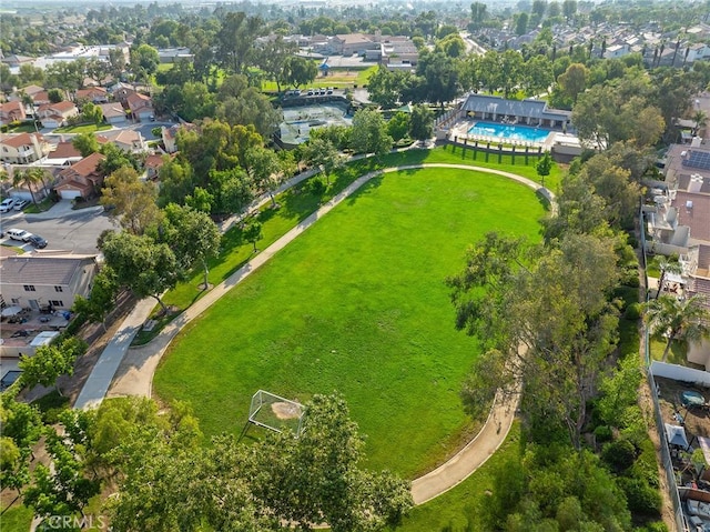 7476 Sequoia Ln, Highland, CA 92346 - aerial view of residential area featuring a pool