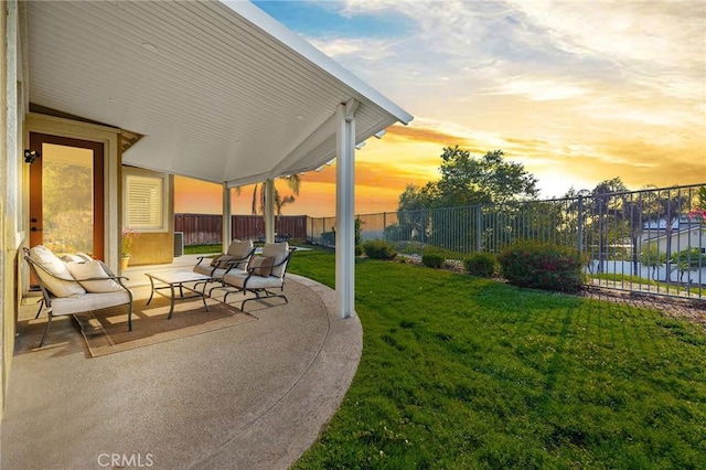 7476 Sequoia Ln, Highland, CA 92346 - view of yard with a patio area