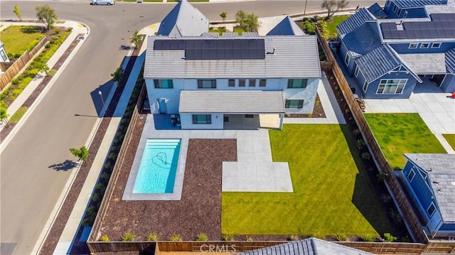 1734 Lester Ave, Clovis, CA 93619 - view from above of property featuring a pool area