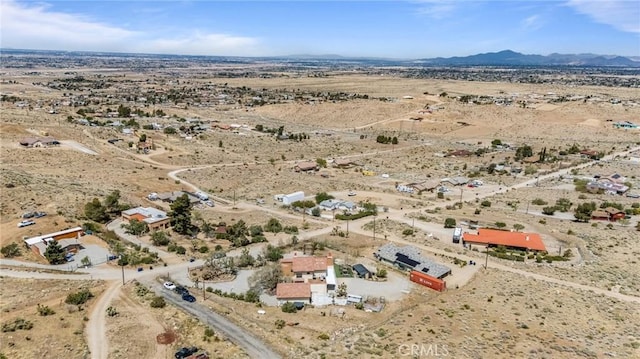 9075 Mesa Vista St, Apple Valley, CA 92308 - aerial view of sparsely populated area with a desert landscape and a mountain backdrop