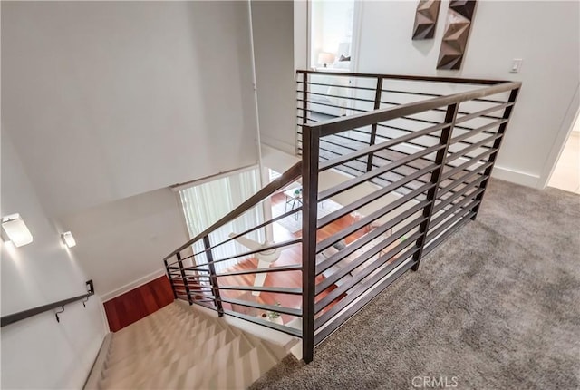 395 E 4th St Unit 13, Long Beach, CA 90802 - stairs with carpet floors and baseboards