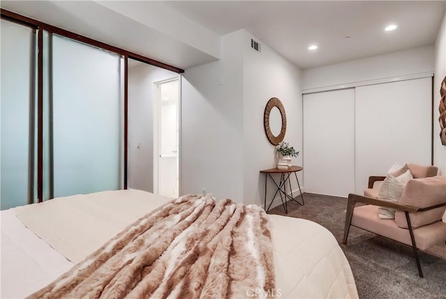 395 E 4th St Unit 13, Long Beach, CA 90802 - carpeted bedroom featuring recessed lighting and a closet