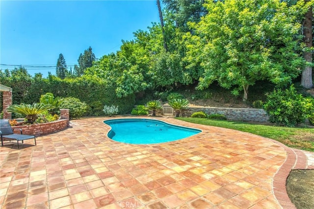 639 Valley View Dr, Redlands, CA 92373 - view of swimming pool featuring a patio
