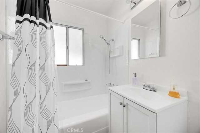 11705 Adonis Ave, Norwalk, CA 90650 - full bathroom with shower / tub combo with curtain and vanity