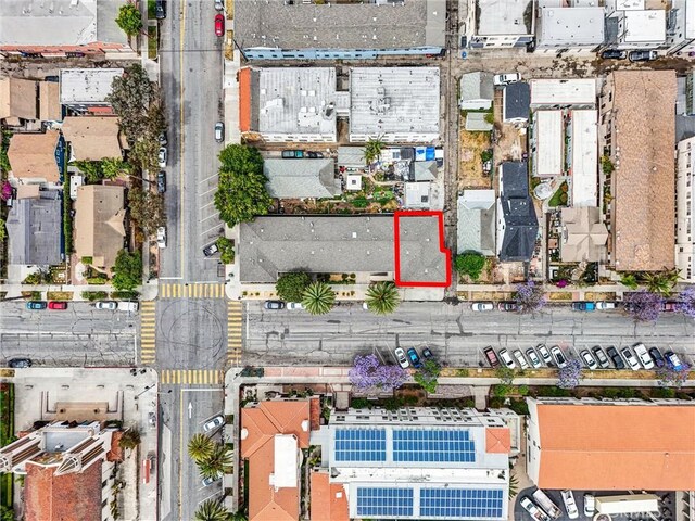 601 Olive Ave Unit L, Long Beach, CA 90802 - aerial map of property and surrounding area featuring property boundaries highlighted