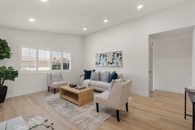28116 Calle Casal, Mission Viejo, CA 92692 - living area featuring light wood-type flooring, baseboards, and recessed lighting