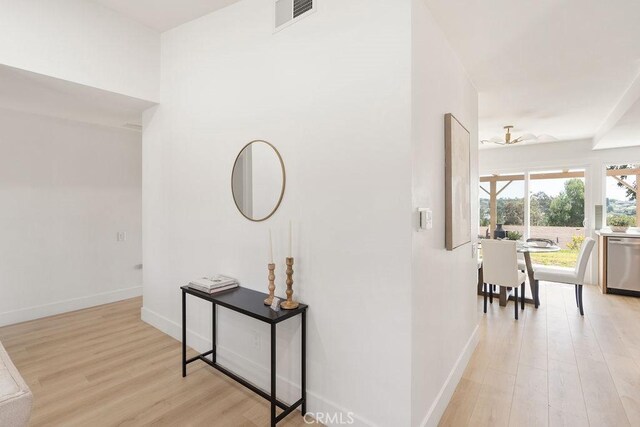 28116 Calle Casal, Mission Viejo, CA 92692 - hall with light wood-type flooring and baseboards