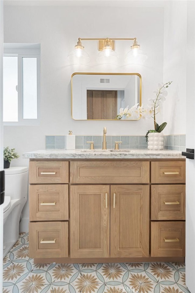 28116 Calle Casal, Mission Viejo, CA 92692 - bathroom featuring vanity, tile patterned flooring, and toilet