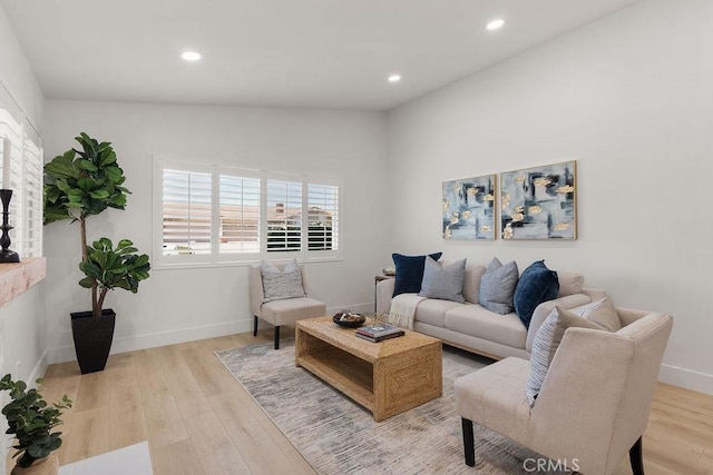 28116 Calle Casal, Mission Viejo, CA 92692 - living area with vaulted ceiling, wood finished floors, baseboards, and recessed lighting