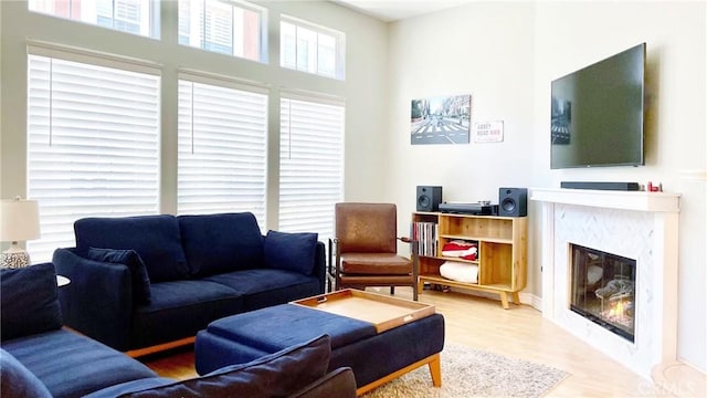 4 Imperial Aisle, Irvine, CA 92606 - living room featuring a fireplace and wood finished floors