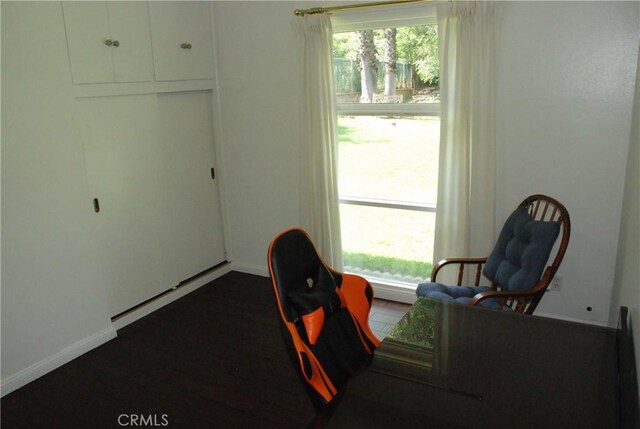 360 Campbell Ave, Redlands, CA 92373 - office space with healthy amount of natural light, baseboards, and dark wood-type flooring