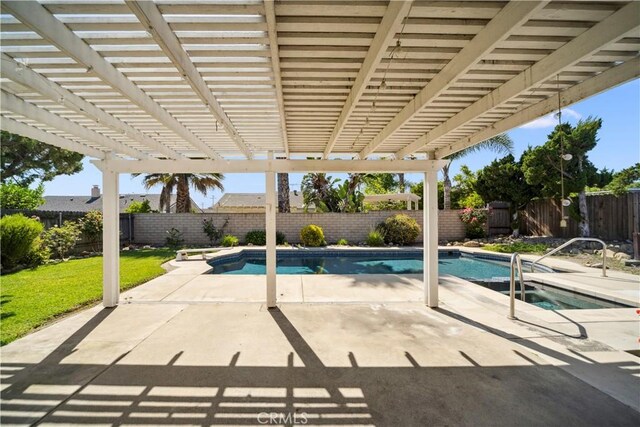 663 Redwood Ave, Upland, CA 91786 - view of pool with a patio and a pergola