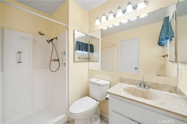 663 Redwood Ave, Upland, CA 91786 - full bathroom featuring toilet, vanity, and a shower