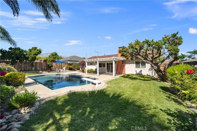 663 Redwood Ave, Upland, CA 91786 - view of swimming pool featuring a patio and a pergola