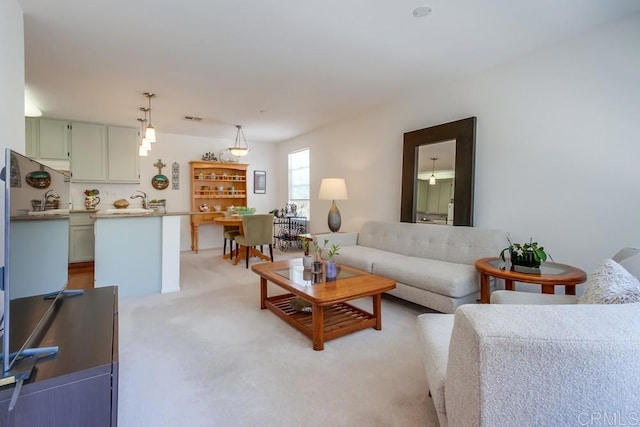 14676 Via Fiesta Unit 2, San Diego, CA 92127 - living area with light colored carpet