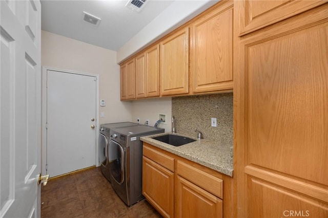 5675 W Overlook Dr, Rancho Cucamonga, CA 91739 - washroom featuring cabinet space and separate washer and dryer