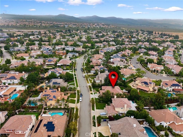 5675 W Overlook Dr, Rancho Cucamonga, CA 91739 - aerial overview of property's location featuring mountains and nearby suburban area