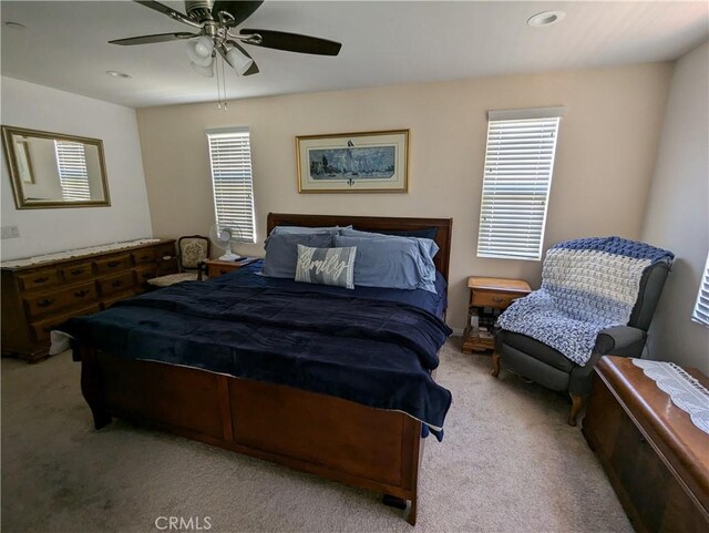 753 Huron Pl, Claremont, CA 91711 - bedroom featuring carpet flooring, ceiling fan, and recessed lighting