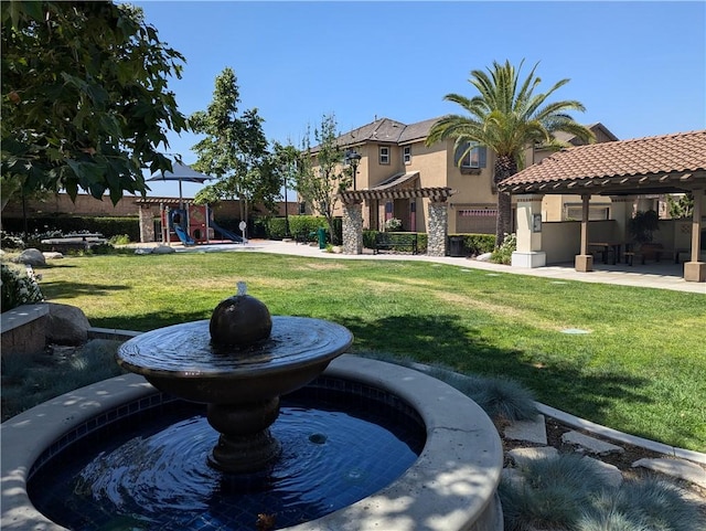 753 Huron Pl, Claremont, CA 91711 - view of home's community with a lawn and a gazebo