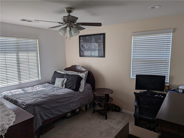 753 Huron Pl, Claremont, CA 91711 - carpeted bedroom featuring a desk, a ceiling fan, and baseboards