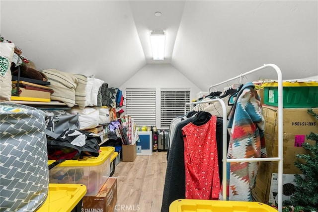 133 Valley Ridge Dr, Paradise, CA 95969 - walk in closet featuring wood finished floors and lofted ceiling