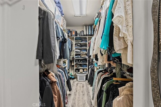 133 Valley Ridge Dr, Paradise, CA 95969 - walk in closet featuring attic access