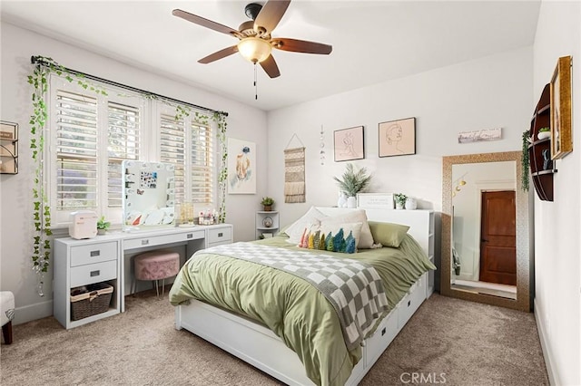 133 Valley Ridge Dr, Paradise, CA 95969 - bedroom featuring carpet flooring and a ceiling fan