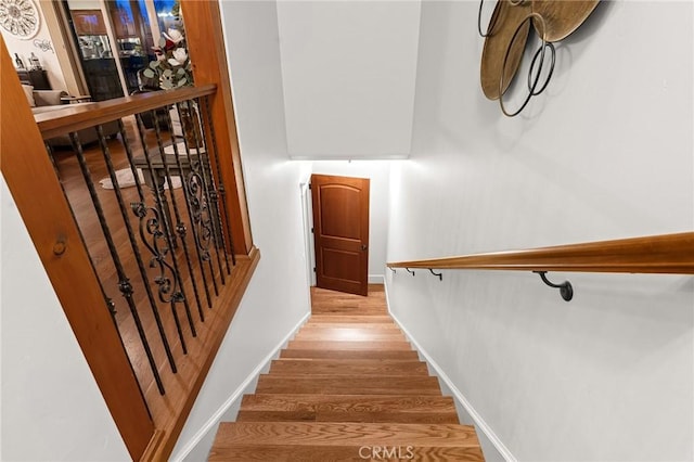 133 Valley Ridge Dr, Paradise, CA 95969 - stairs with wood finished floors and baseboards