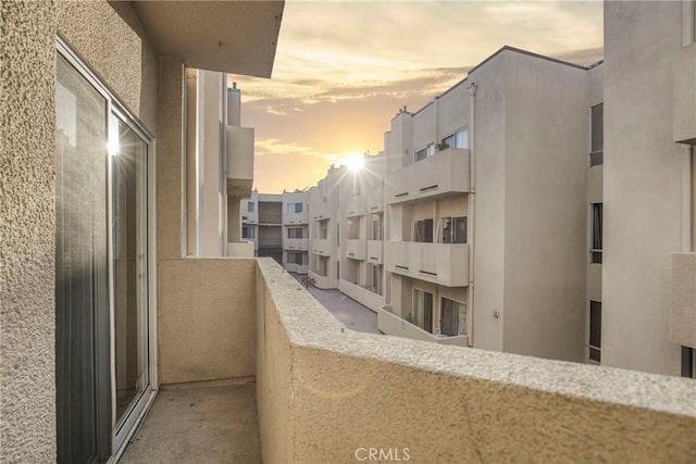 19350 Sherman Way Unit 223, Reseda, CA 91335 - view of balcony at dusk
