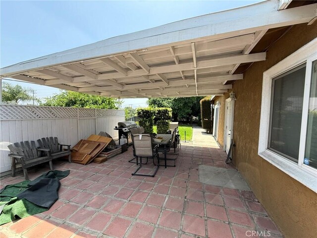 431 W M St, Colton, CA 92324 - view of patio with area for grilling and outdoor dining area