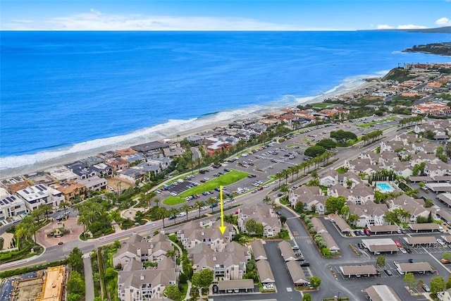34132 Selva Rd Unit 252, Dana Point, CA 92629 - aerial view of property and surrounding area featuring unending shoreline and nearby suburban area