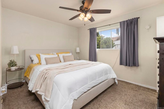 642 Carlsbad St, Spring Valley, CA 91977 - carpeted bedroom featuring baseboards and a ceiling fan