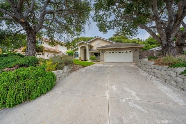 2860 Cathedral Ln, Arroyo Grande, CA 93420 - view of front facade with driveway and an attached garage