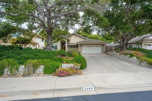 2860 Cathedral Ln, Arroyo Grande, CA 93420 - view of front of home featuring a garage and concrete driveway