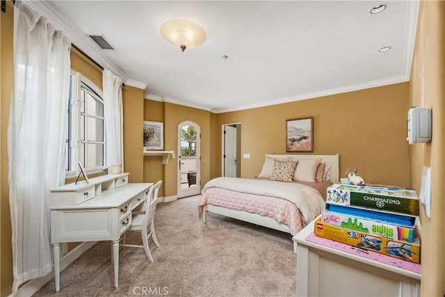 401 Piazza Lido, Newport Beach, CA 92663 - carpeted bedroom featuring ornamental molding and baseboards