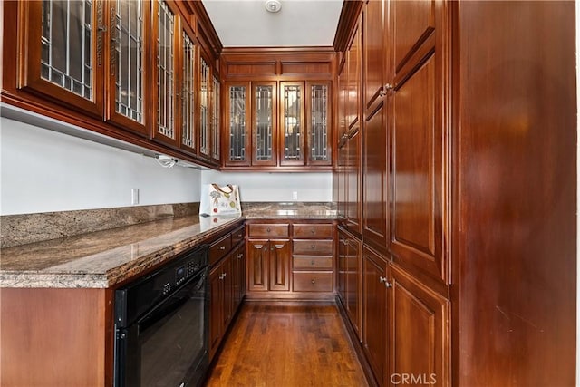 401 Piazza Lido, Newport Beach, CA 92663 - indoor dry bar featuring black oven and dark wood-style flooring