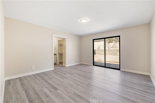 27505 Ventura Dr, Cathedral City, CA 92234 - spare room featuring light wood-type flooring and baseboards