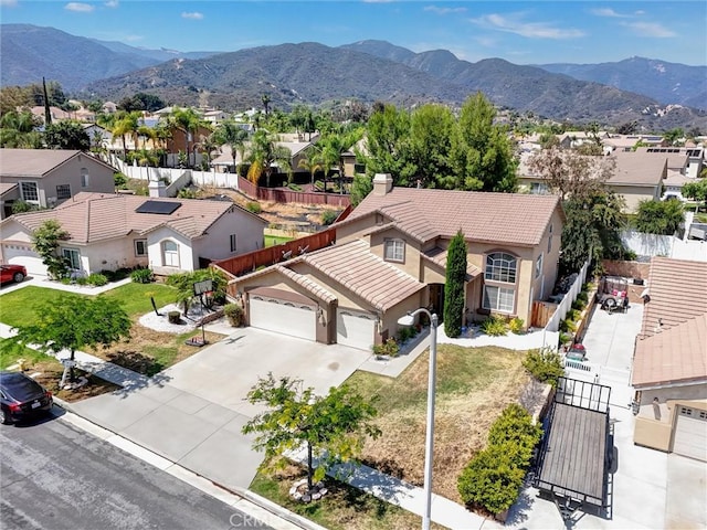 3506 Belvedere Way, Corona, CA 92882 - aerial perspective of suburban area featuring a mountainous background