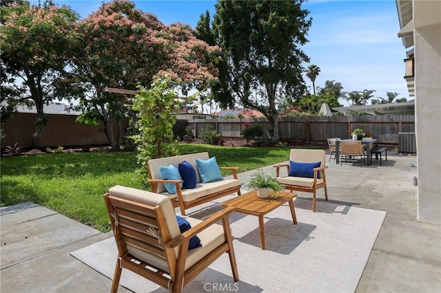 13621 Fairmont Way, Tustin, CA 92780 - view of patio with outdoor dining area and an outdoor hangout area
