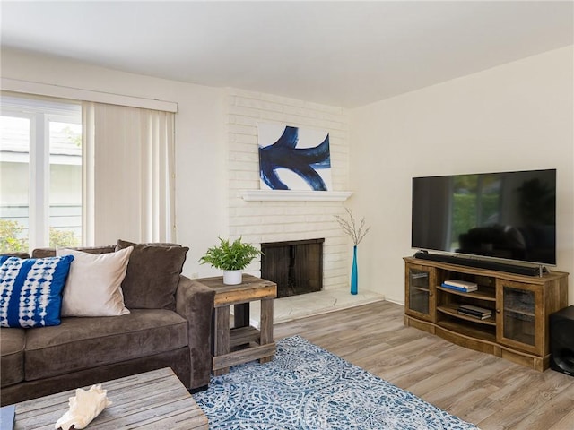22652 Nadine Cir Unit A, Torrance, CA 90505 - living area with wood finished floors and a fireplace
