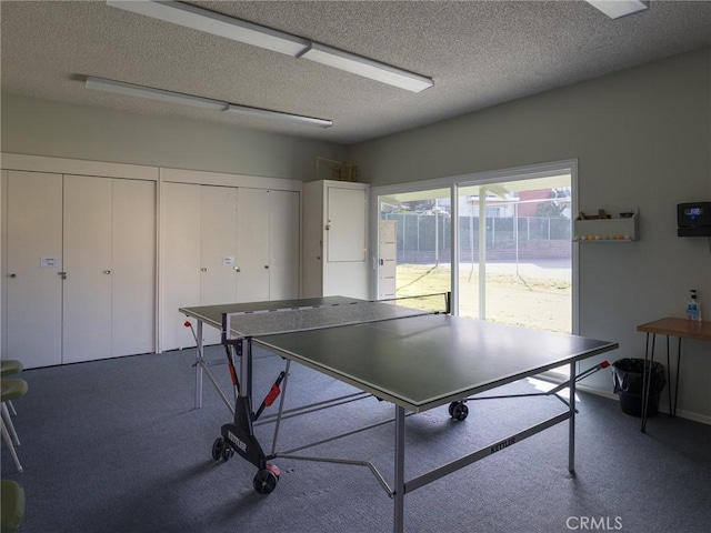 22652 Nadine Cir Unit A, Torrance, CA 90505 - rec room featuring carpet floors and a textured ceiling