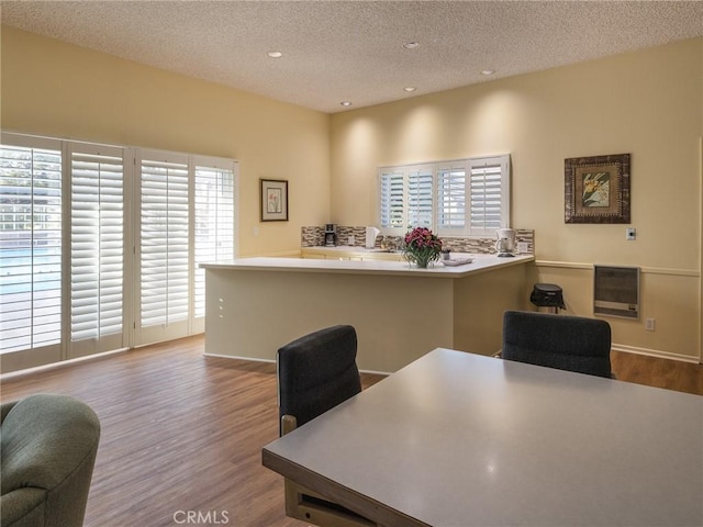 22652 Nadine Cir Unit A, Torrance, CA 90505 - office area with wood finished floors, a textured ceiling, and recessed lighting