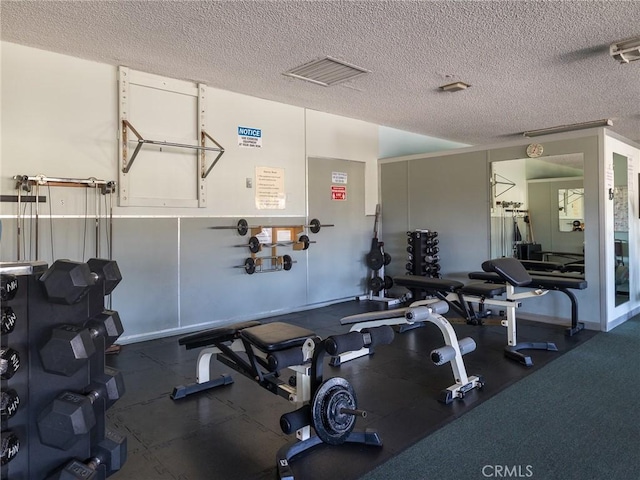 22652 Nadine Cir Unit A, Torrance, CA 90505 - workout area featuring a textured ceiling